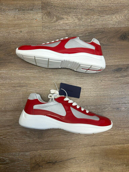New Prada America's Cup Red & White sz.9.5(11-11.5M)