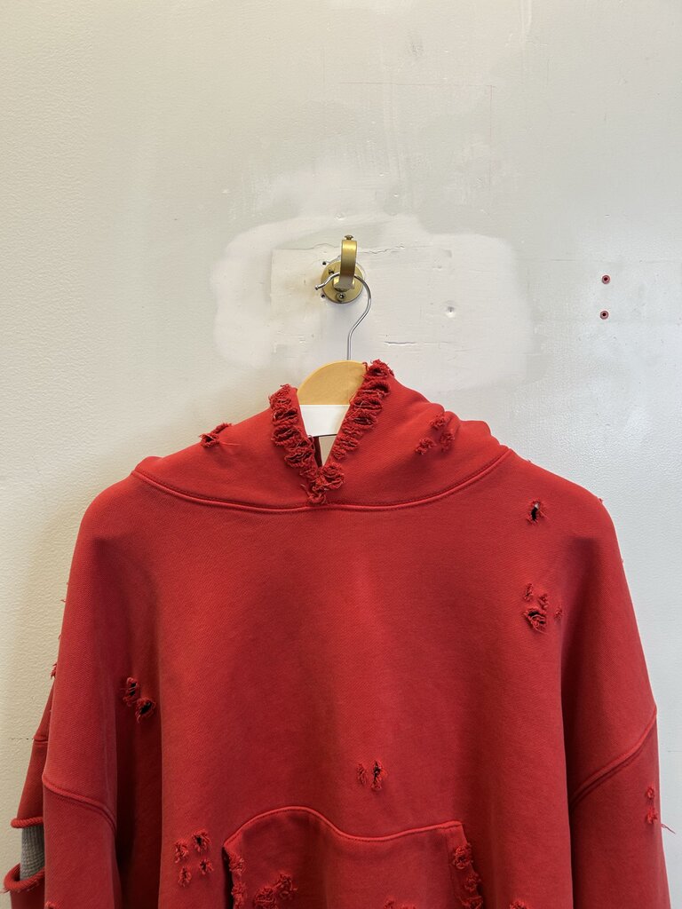 Preowned Gv Gallery Red Dumpster Hoodie Size Large