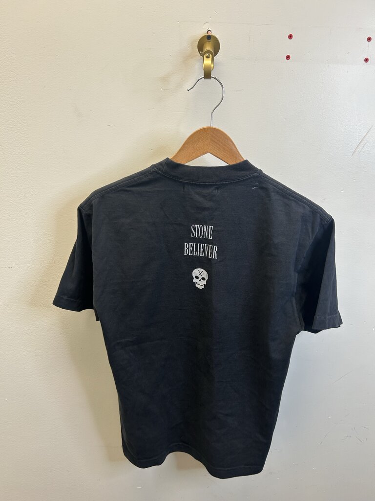 New Greedy Unit Stone Believer Black Tee sz.Small