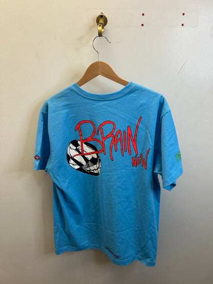 Preowned Chrome Hearts Brain New Blue Tee sz.XL