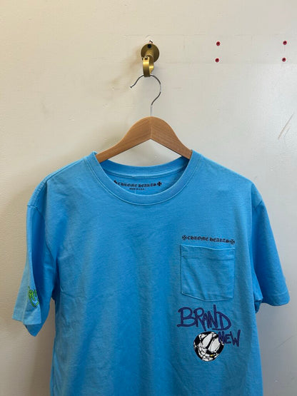 Preowned Chrome Hearts Brain New Blue Tee sz.XL