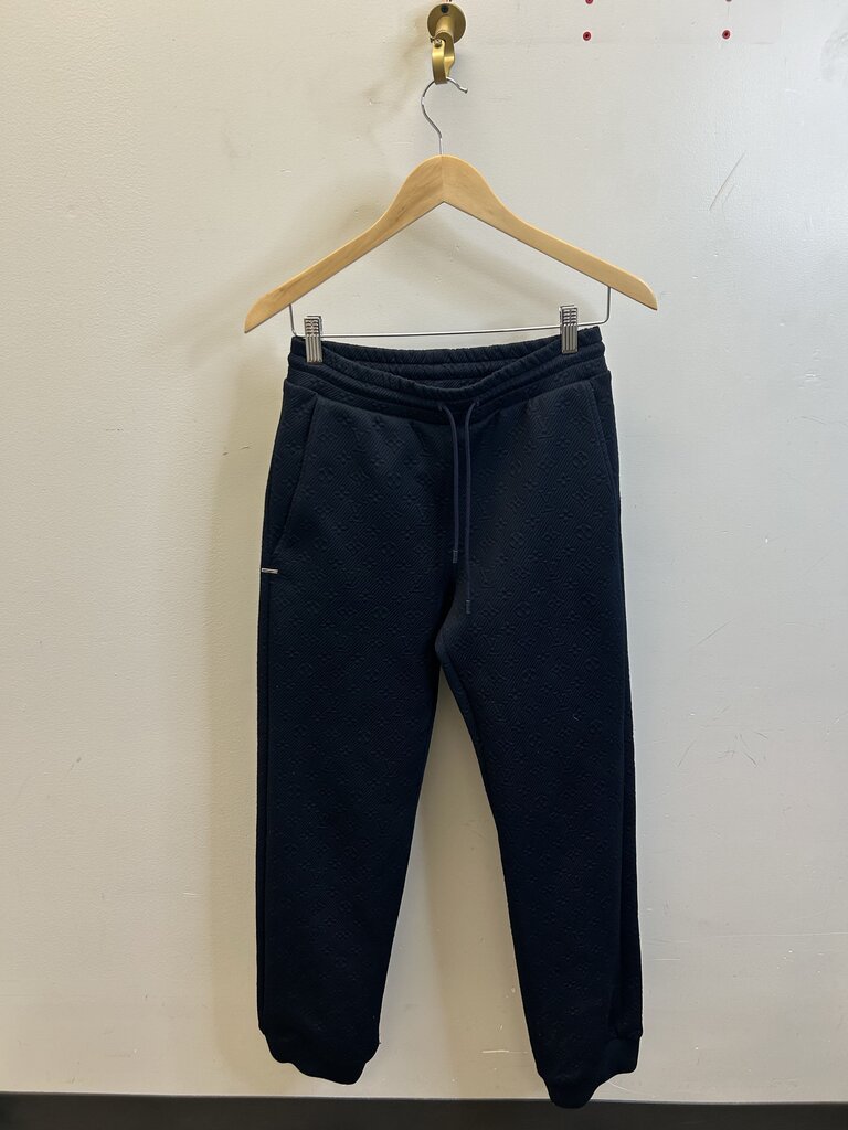 Preowned Louis Vuittion Navy Monogram Sweatpants Sz.XS