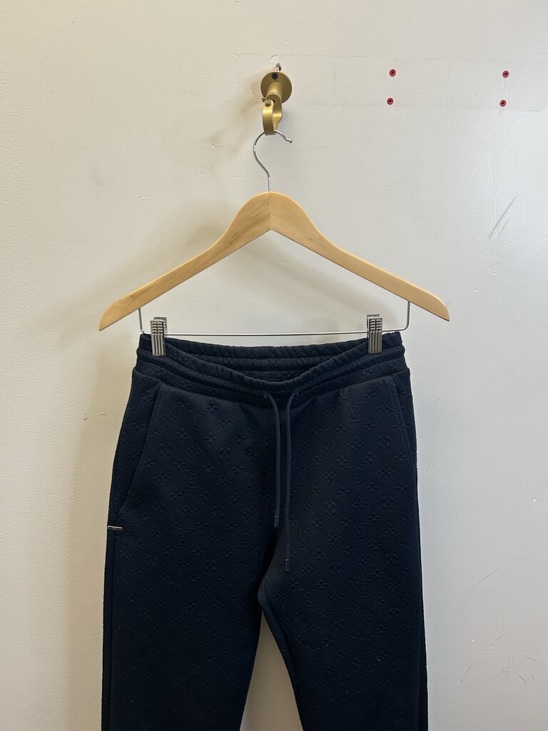Preowned Louis Vuittion Navy Monogram Sweatpants Sz.XS