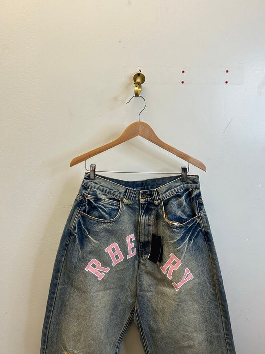 New GV Gallery R-Berry Pink Distressed Denim sz.M