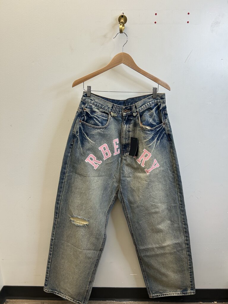 New GV Gallery R-Berry Pink Distressed Denim sz.M