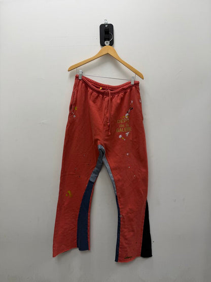 Preowned Gallery Dept. De La Galerie Flare Red Sweatpants Sz. XL