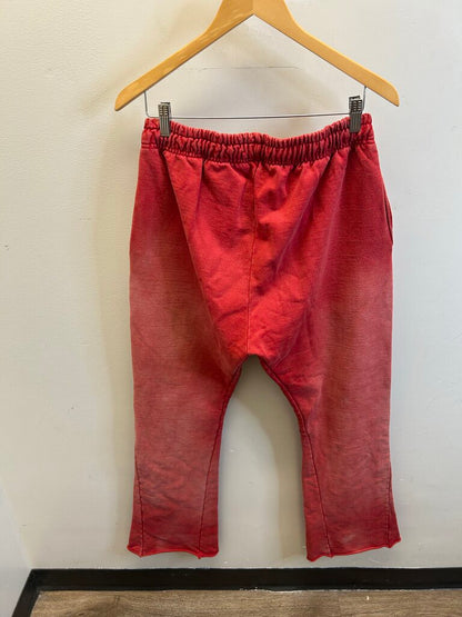 Preowned Hellstar Flame Red Flare Sweatpants Sz. XL