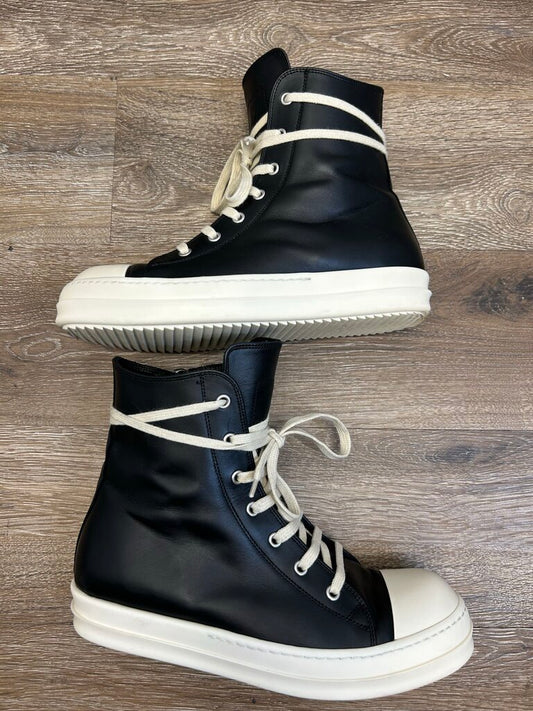 Preowned Rick Owens Hi Black Ramone sz.40.5(1 No Insole)
