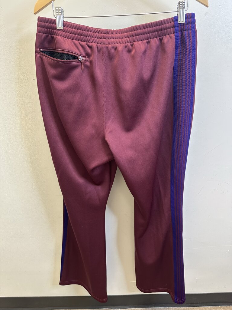 Preowned Needles Maroon Black Trackpants sz.M