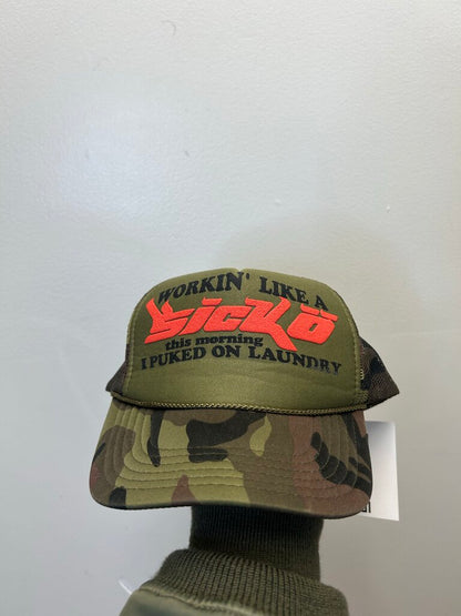 Preowned Sicko Camo Trucker Hat