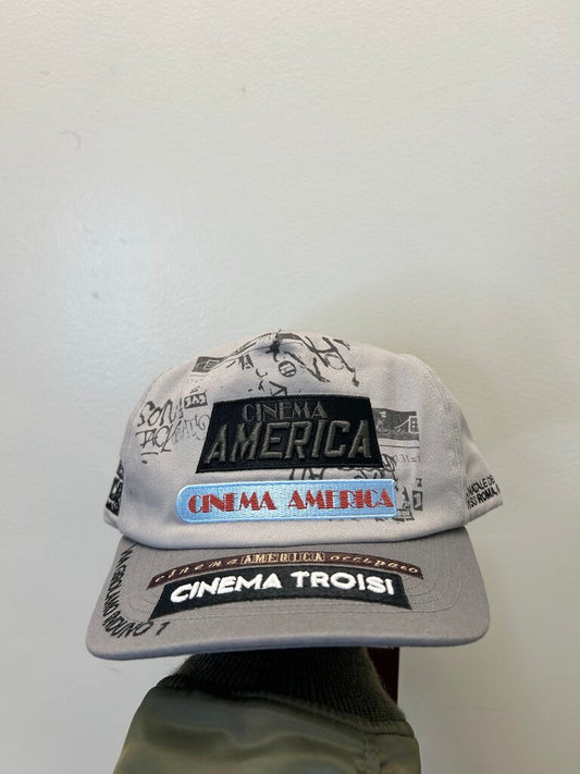 New Paly Cinema Troisi Gray Hat Sz. OS
