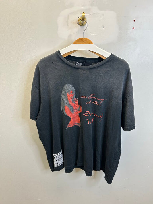 Preowned Paly Red Lady Black Tee sz.M
