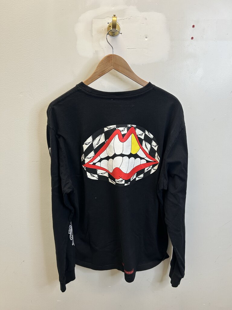 Preowned Chrome Hearts Matty Black Chomper Long Sleeve Size XL