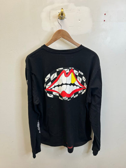 Preowned Chrome Hearts Matty Black Chomper Long Sleeve Size XL