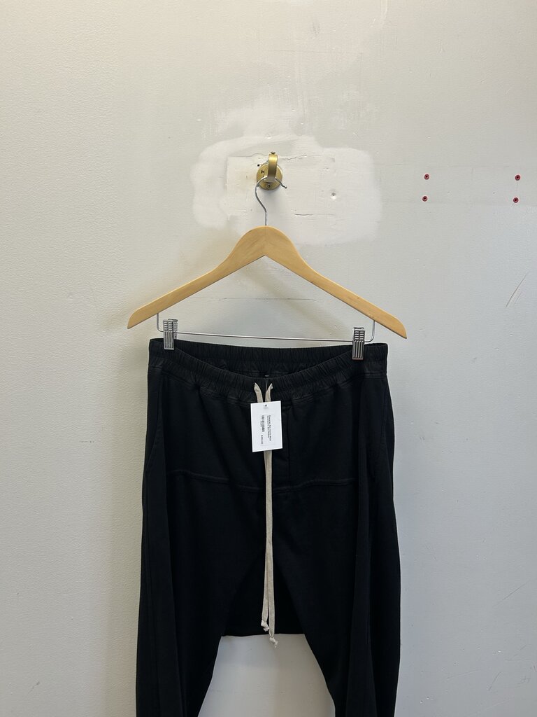 Preowned Rick Owens Black Sweatpants Size Medium