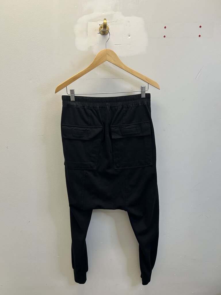Preowned Rick Owens Black Sweatpants Size Medium