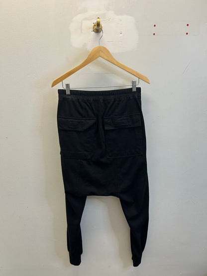 Preowned Rick Owens Black Sweatpants Size Medium