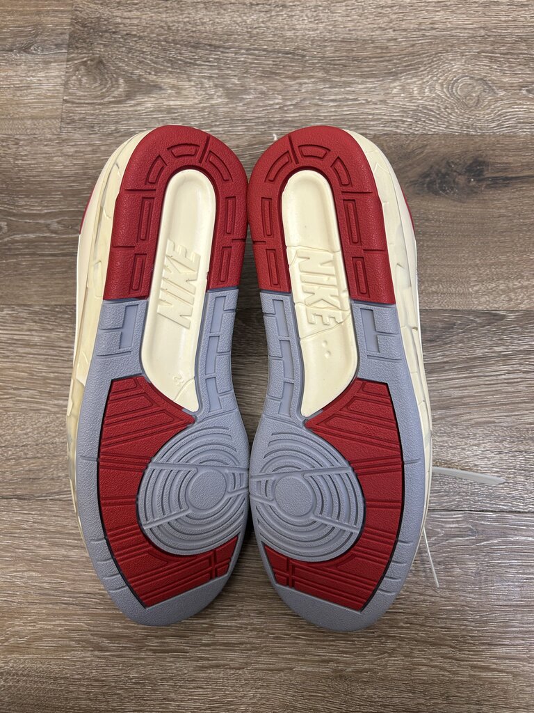 New Jordan 2 Low Off White Red White Sz.12