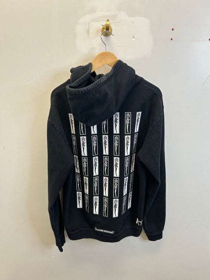 Preowned Chrome Heart FOTI Black Red Zip Up size M