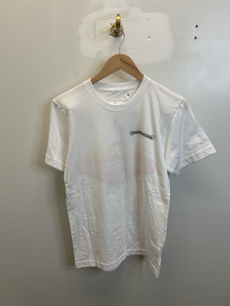 New Chreom Heart Las Vegas Logo White tee size S