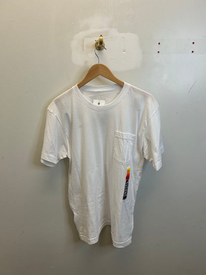 New Chrome Heart Gradient Vertical Logo White Tee size L