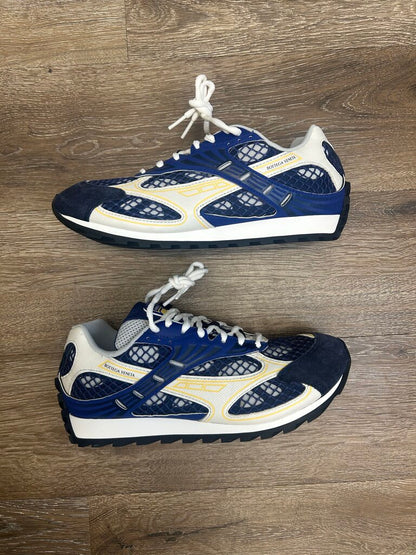 Preowned Bottega Orbit Navy Yellow Size 41