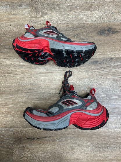New Balenciaga Red Gray 6XL Runner Sz. 41