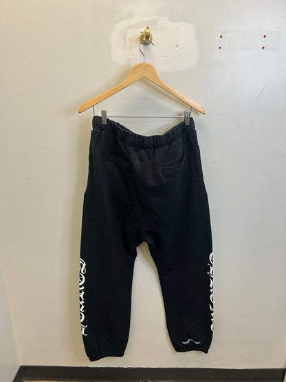 Preowned Chrome Hearts Monogram Black Sweatpants Size XL