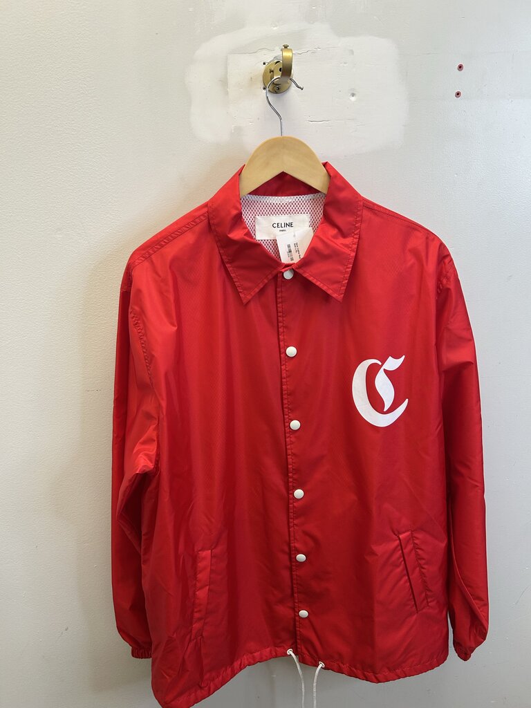 New Celine Red Button Up Size L/XL