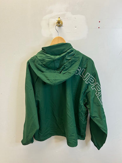 New Supreme Green Spell Out Track Jacket size L