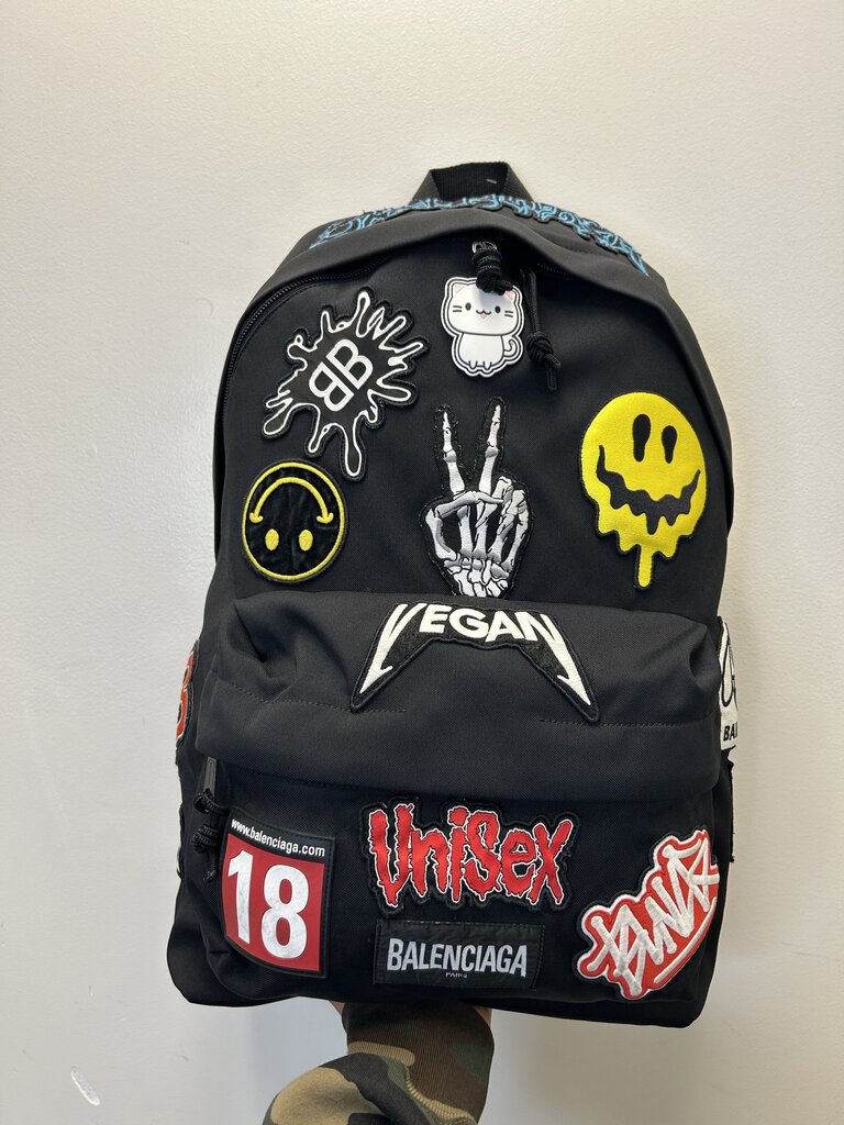 Preowned Balenciaga Black Gamer Large Bag