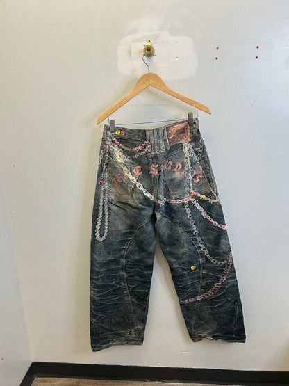 Preowned Acne Pink Chain Denim size 30