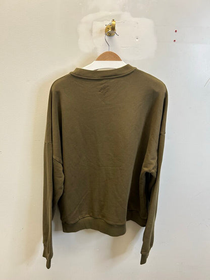 Preowned Louis Vuitton Pharrell Olive Crewneck size XL