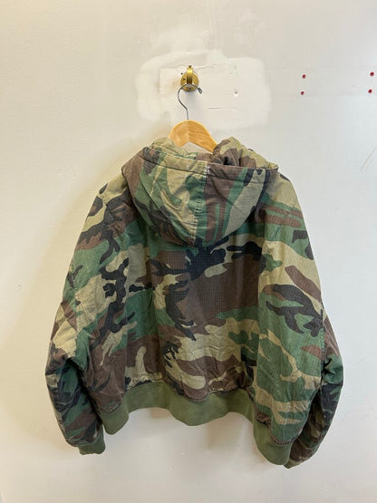 New Gv Gallery Camo Bomber Jacket Size Medium