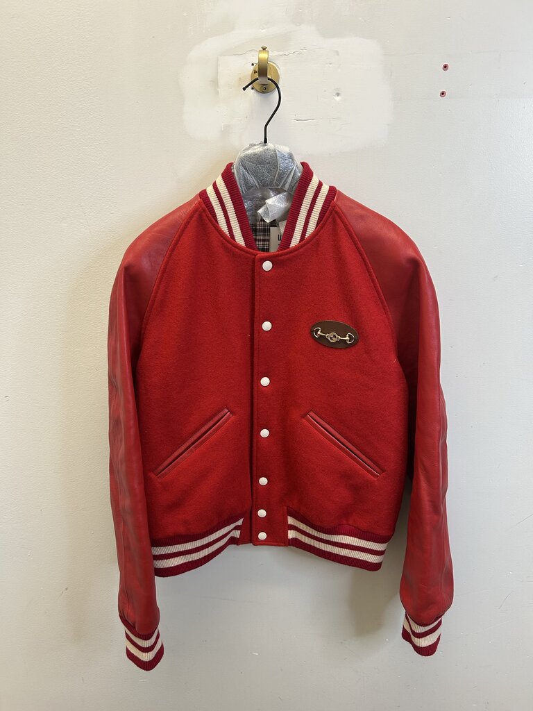 Gucci Red Varsity Jacket size 48