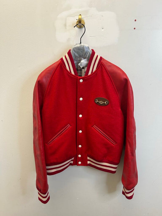 Gucci Red Varsity Jacket size 48
