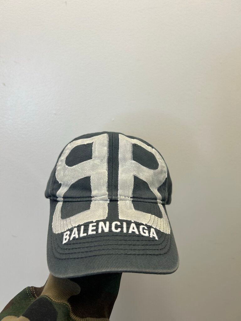 Preowned BB Sprayed Dad Hat Grey