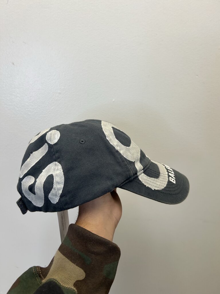 Preowned BB Sprayed Dad Hat Grey