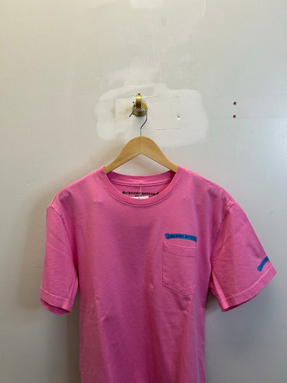 Preowned Chrome Hearts Pink, Blue Tee Sz L