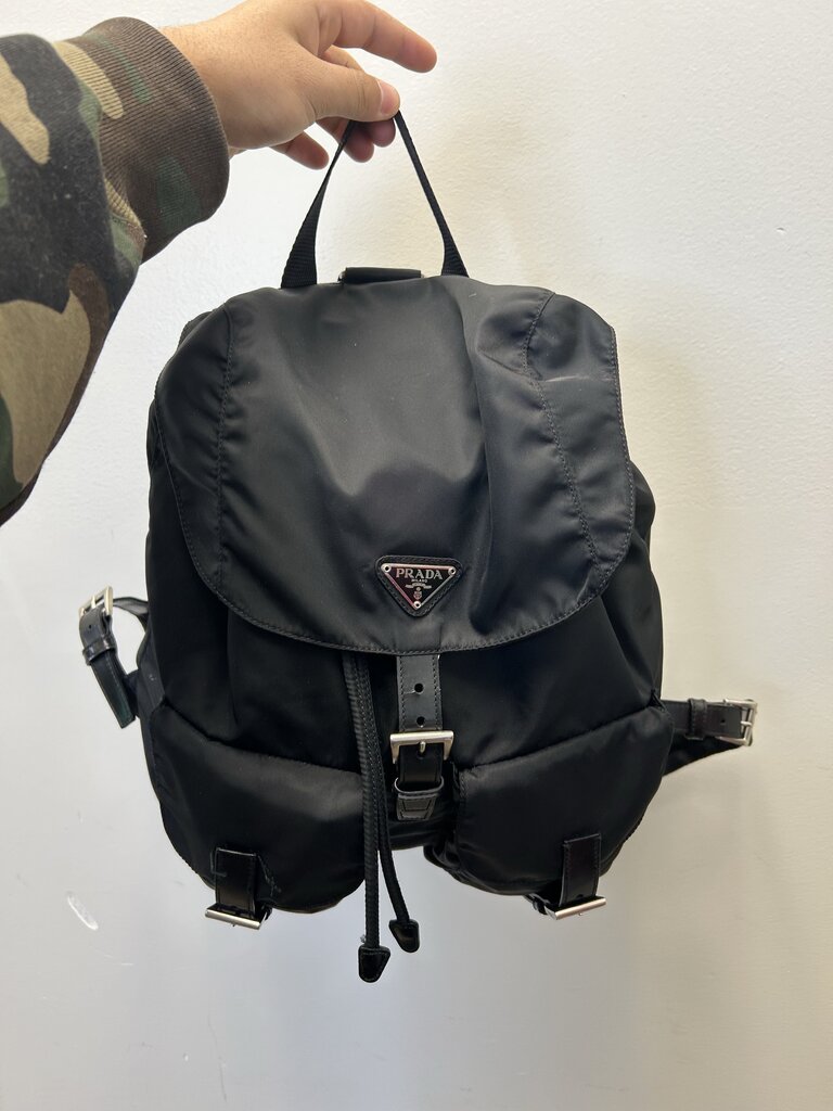 Preowend Prada Black Nylon Backpack