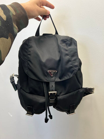 Preowend Prada Black Nylon Backpack
