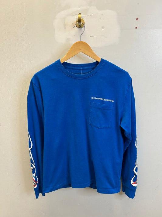 Preowned Chrome Heart Matty Blue Space L/S size M
