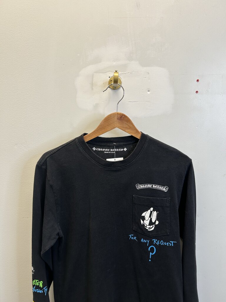 Preowned Chrome Heart Matty For Any Request Black L/S size S