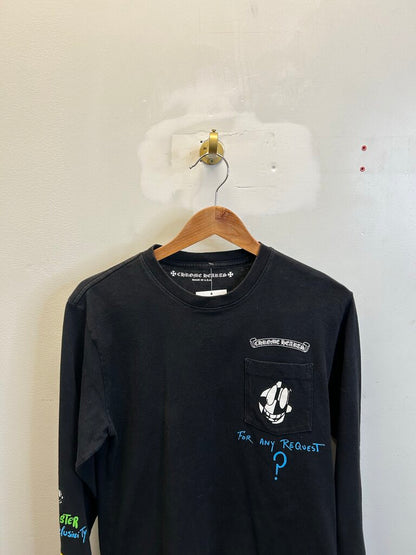 Preowned Chrome Heart Matty For Any Request Black L/S size S