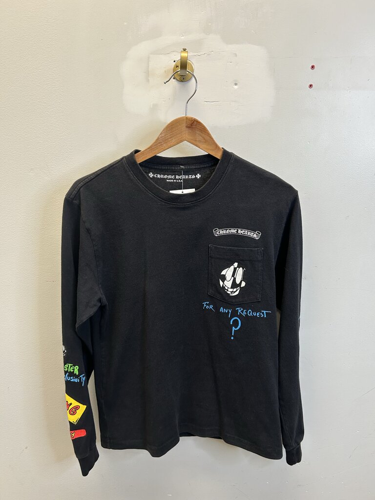 Preowned Chrome Heart Matty For Any Request Black L/S size S