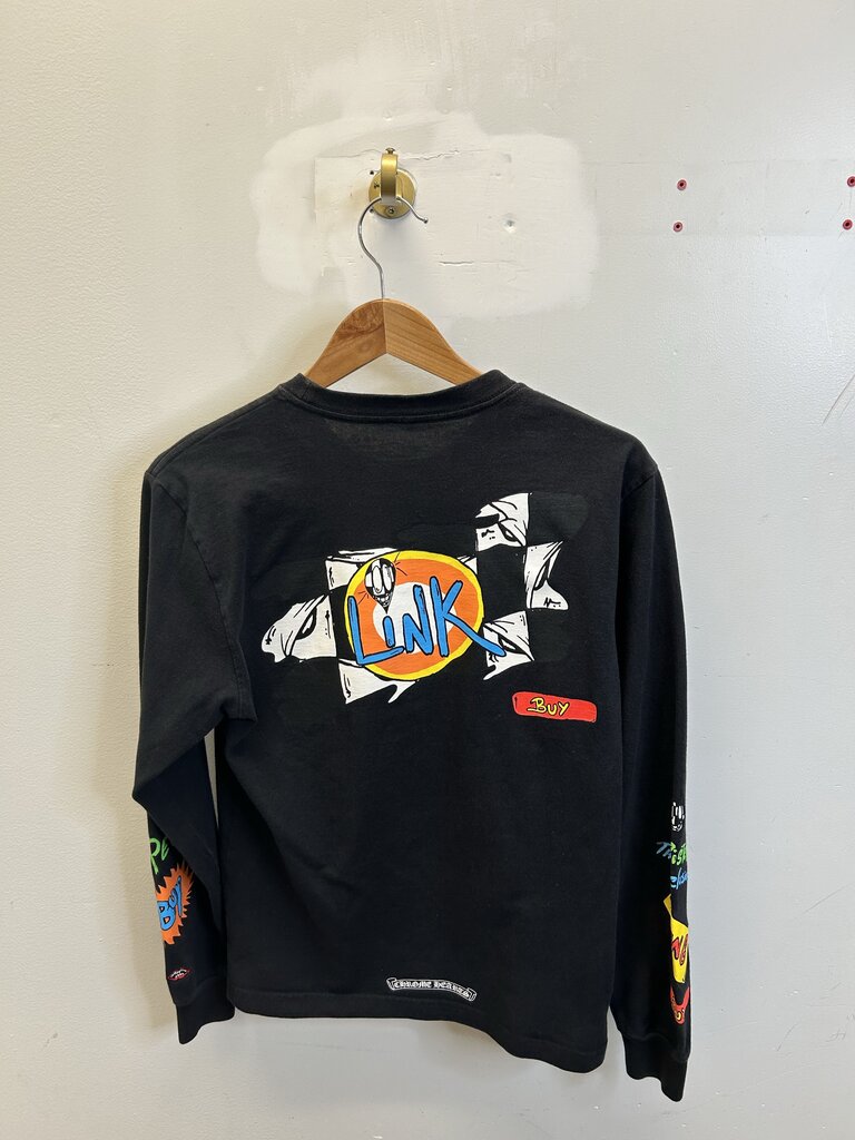 Preowned Chrome Heart Matty For Any Request Black L/S size S