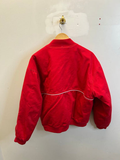 Preowned Supreme Red Old English Zip Jacket size M