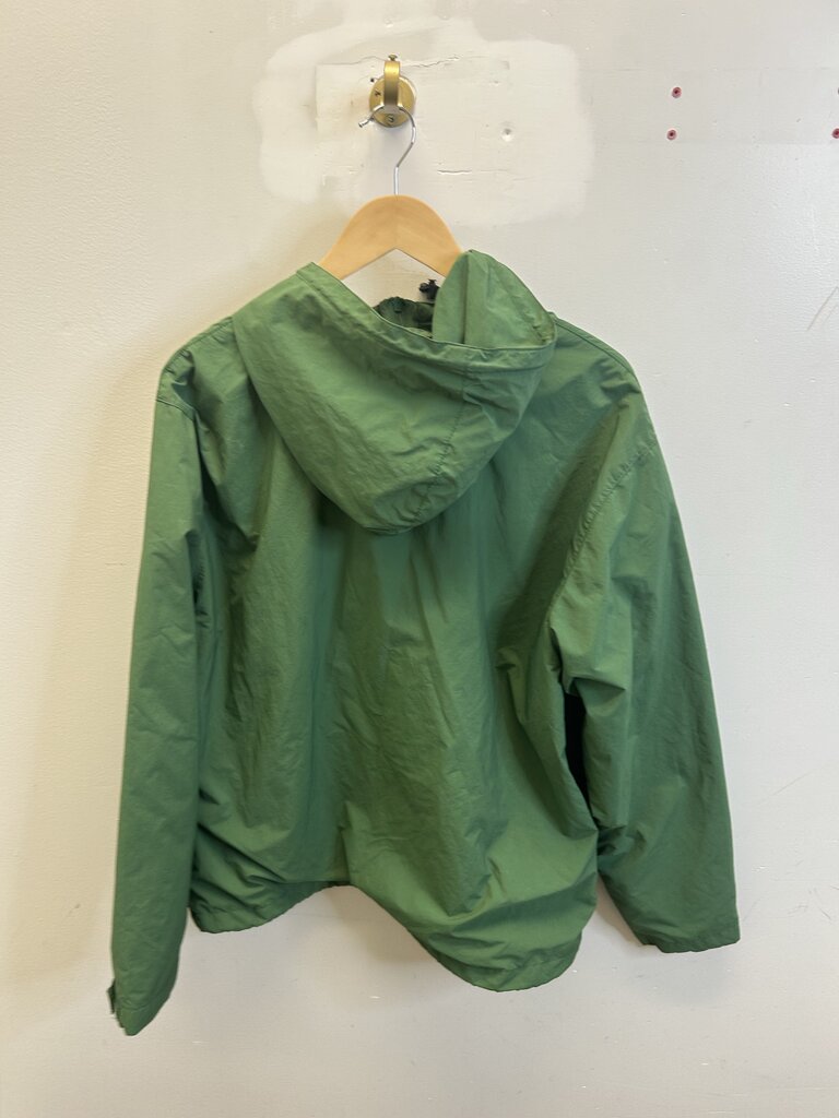 Preowned Supreme Green Spell Out Hooded Windbreaker size L