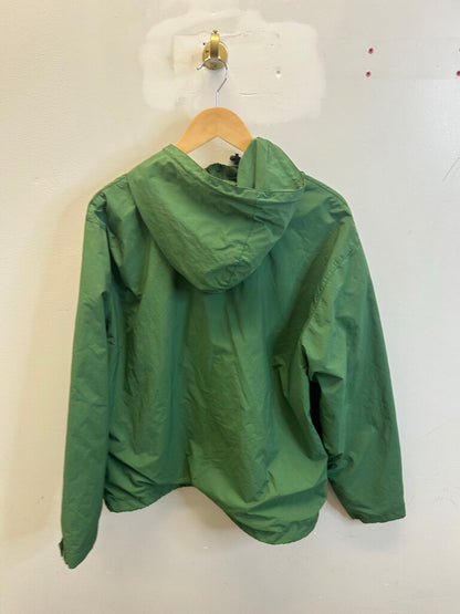 Preowned Supreme Green Spell Out Hooded Windbreaker size L