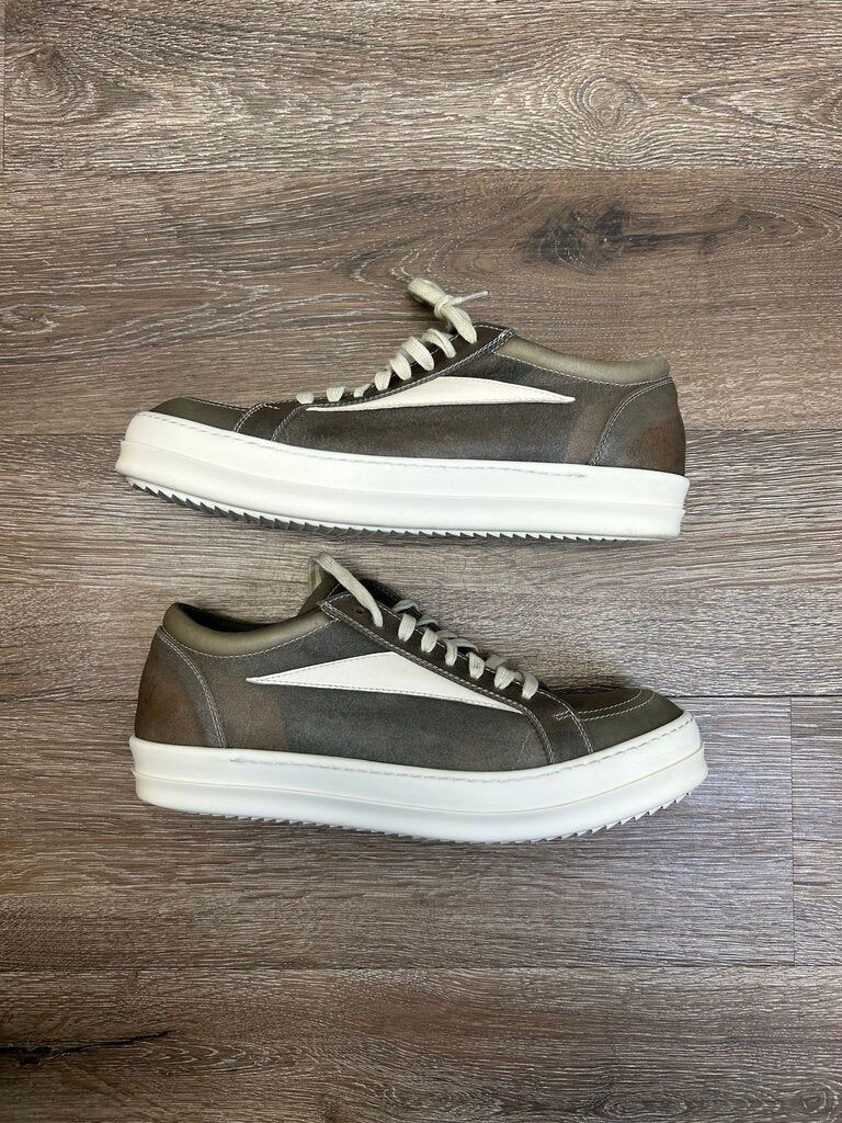 Preowned Rick Owen Vans Olive Size 43